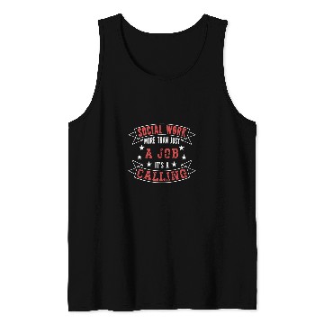 Discover Social Work More Than Just A Job Its A Calling Tank Tops