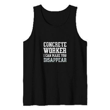 Discover Funny Concrete asphalt Cement worker 2 Tank Tops