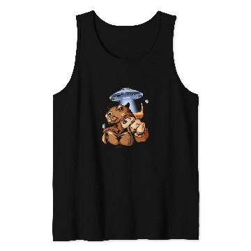 Discover capybaras Astronaut in Outer Space Galaxy capybaras Lovers Tank Tops
