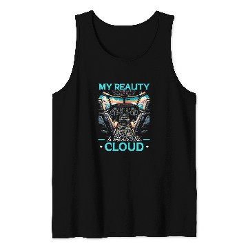 Discover Flight Simulator Aviation Console Pilot Flight Simulation 2 Tank Tops