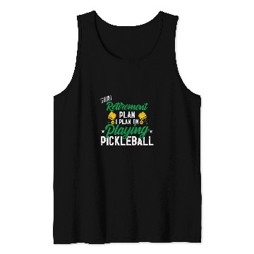 Discover I Plan On Playing Pickleball Funny Player Paddle Graphic Tank Tops