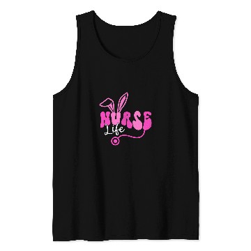 Discover Happy Easter Day nurses Life Stethoscope Nursing Easter Bunny Tank Tops