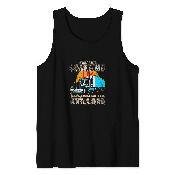 Discover Mens Truck Driver Trucker Dad Father Funny Tank Tops