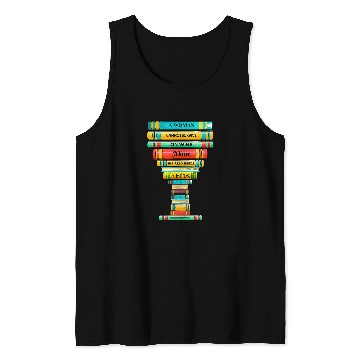 Discover Funny Reader Addict Book Lovers Wines Drinking Women Tank Tops