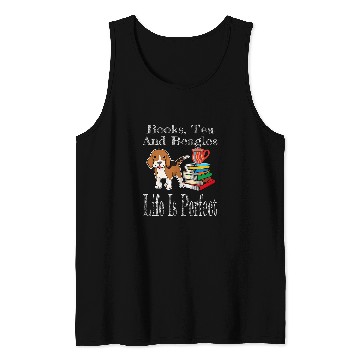 Discover Life Is Perfect Beagle Mom Tea Drinker Book Lover Reader Tank Tops
