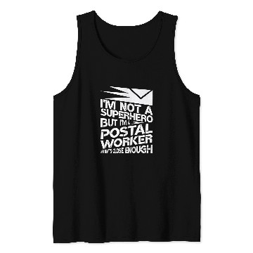 Discover Superhero Postal Worker Tank Tops