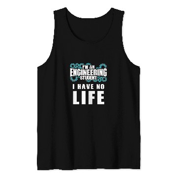 Discover Funny Engineering Student Proud Engineer School Graduation Tank Tops