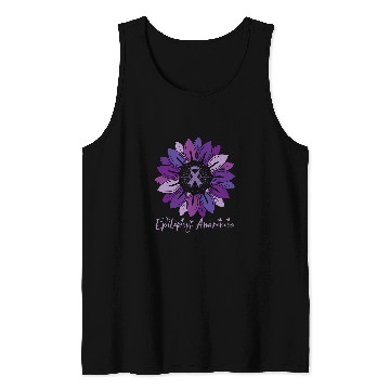 Discover Sunflower Epilepsy Awareness Month Tank Tops
