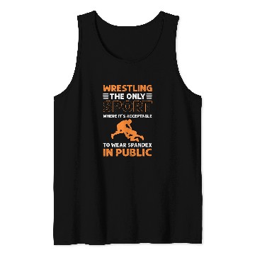 Discover Wrestling Wearing Spandex In Public Wrestler Tank Tops