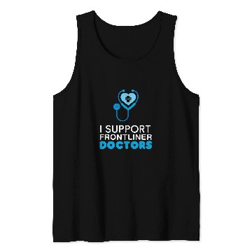 Discover Support Frontliner Doctor nurses Health Worker Stethoscope Tank Tops