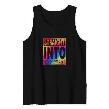 Discover Straight Into Kindergarten Tie Dye Teacher Back To School Tank Tops