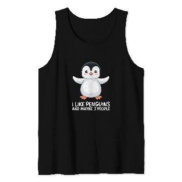 Discover I Like Penguins Maybe 3 People Tank Tops