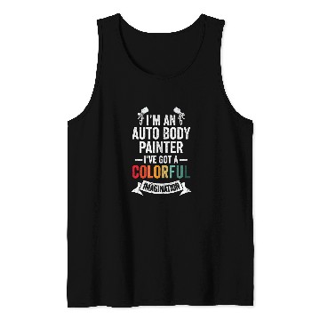 Discover Imagination Automotive Auto Body Painter Car Lover Graphic Tank Tops