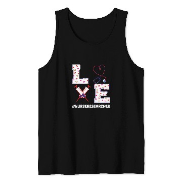 Discover nurses Researcher Valentines Day Outfit Nursing Research Tank Tops