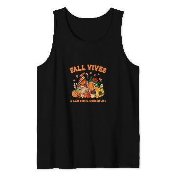 Discover Fall Vibes That Social Worker Life Gnome Autumn Fall Leaves Tank Tops