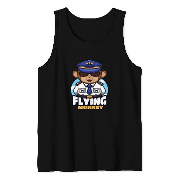 Discover Flying Monkey Pilot Tank Tops