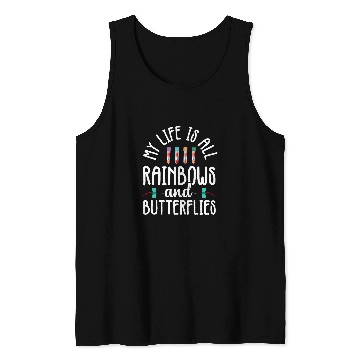 Discover Rainbow Butterflies Phlebotomist Phlebotomy technician nurses Tank Tops