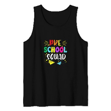 Discover Preschool Squad Teacher Student Team Back To School Tank Tops