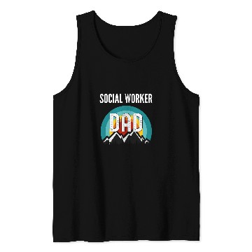 Discover Social Worker Dad Fathers Day Gift Tank Tops