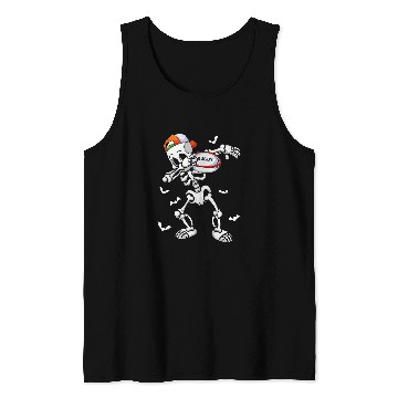 Discover Cool Skeletons Rugby Lover Halloween Rugby Player Tank Tops
