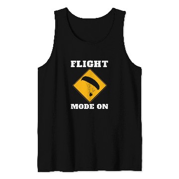 Discover Paragliding Paraglider Pilot Parachute Flight Mode On Tank Tops
