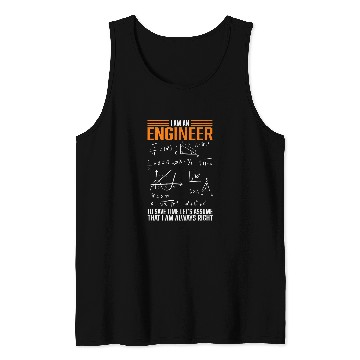 Discover Funny Graduation Mathematik Engineer Student Tank Tops