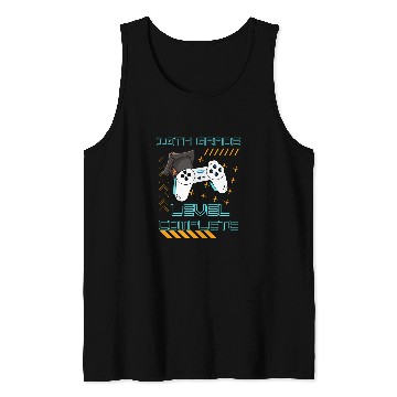 Discover Funny Gaming Level Completed 10th Grade Graduate Student Tank Tops