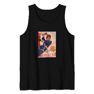 Discover Chinese Communist Utility Worker Mandarin Cute China Tank Tops