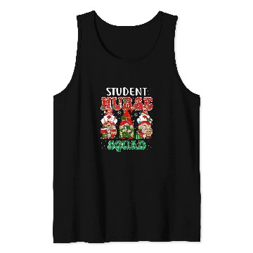 Discover Student nurses Squad Christmas Gnome Cute Nursing Student Tank Tops