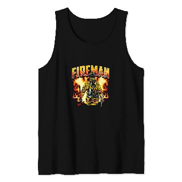 Discover Fireman Style Dedicated Worker Tank Tops