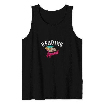 Discover Cool Reading Squad Funny Team Book Reader Librarian Gift 2 Tank Tops
