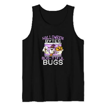 Discover Halloween Bytes Boo Tiful Bugs Programmer Halloween Women Tank Tops