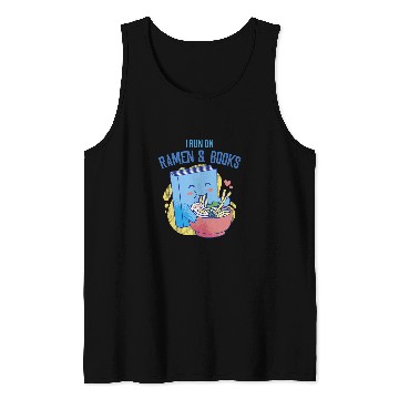 Discover I Run On Ramen Books Books Tank Tops