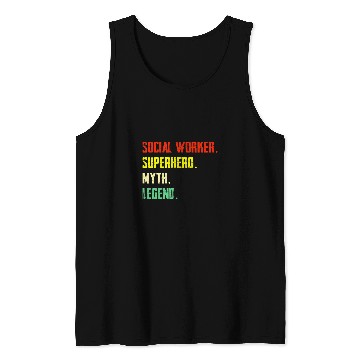 Discover Social Worker Superhero Myth Legend Social Worker Tank Tops