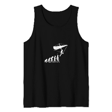 Discover Hang Glider Pilot Sky Gliding Airsport Soaring Evolution 3 Tank Tops