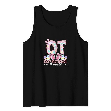 Discover Occupational Therapist Bunny OT Occupational Therapy Easter Tank Tops