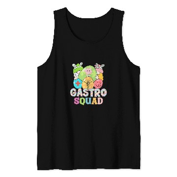 Discover Women Gastro Squad Easter Gnomes Endoscopy nurses Crew Tank Tops
