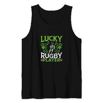 Discover Lucky To Be A Rugby Player St Patricks Day Tank Tops