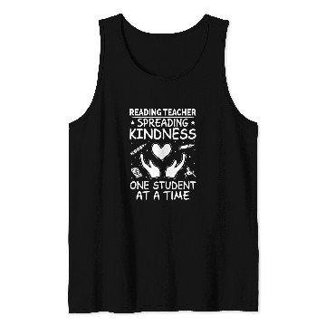 Discover Reading Teacher Spreading Kindness One Student Tank Tops