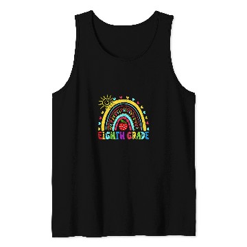 Discover student teacher eighth grade rainbow back to school Tank Tops