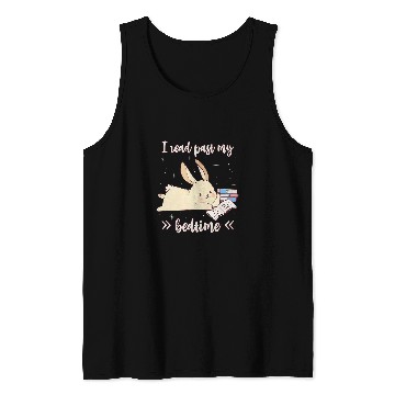 Discover I Read Past My Bedtime Cute Reading Bunny Pajama Tank Tops