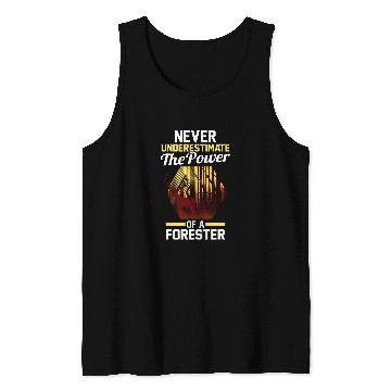 Discover Forest Forestry Worker Forester 1 Tank Tops