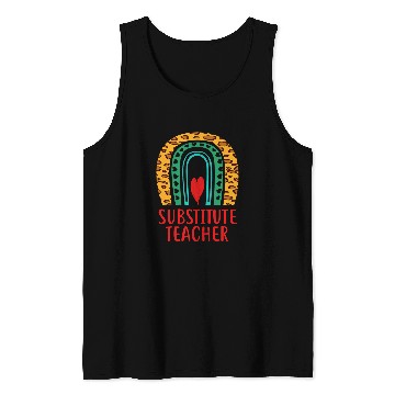 Discover Substitute Teacher Education Boho Rainbow Lover Tank Tops