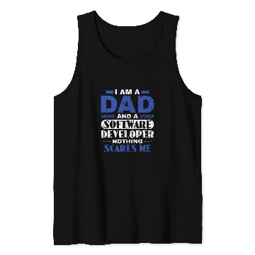 Discover Software Developer Dad Computer Programmer Coding 1 Tank Tops