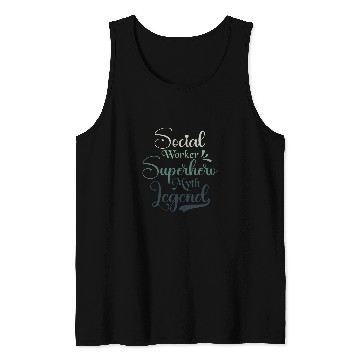 Discover Social Worker Superhero Myth Legend Social Work Tank Tops