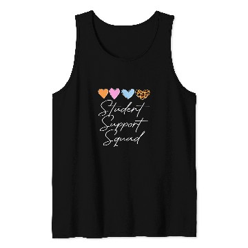 Discover Student Support Squad Counselor Social Worker Teacher Crew Tank Tops