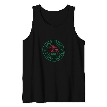 Discover Mailman Postman Postal Worker Mail Carrier Christmas Tank Tops