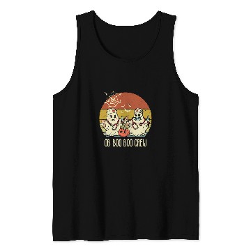 Discover OB nurses Boo Crew Retro Halloween OB GYN nurses Tank Tops
