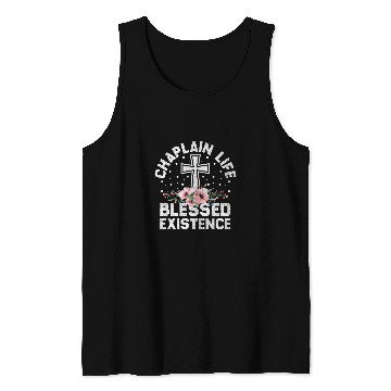 Discover Christian Chaplain Profession Religious Worker Cross 2 Tank Tops