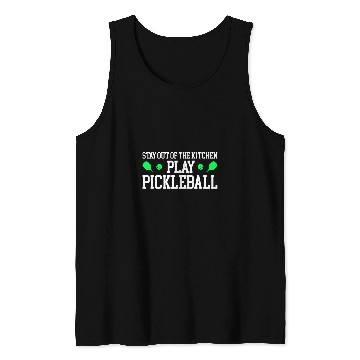 Discover Funny Pickleball Kitchen Graphic Women Men Pickleball Player Tank Tops